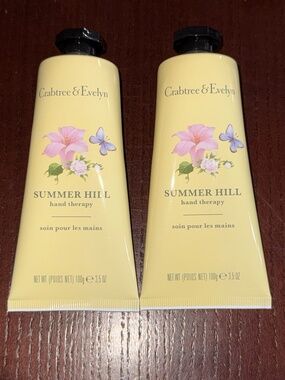 2 PACK - Crabtree & Evelyn SUMMER HILL Hand Therapy 3.5 oz Each x2 - NEW SEALED